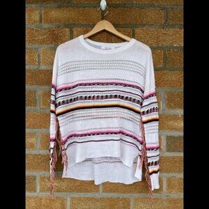JOHN + JENN  fringe sweater XS